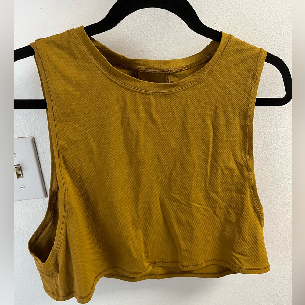 Lululemon Muscle Tank Mustard Size 6 - GREAT condition!